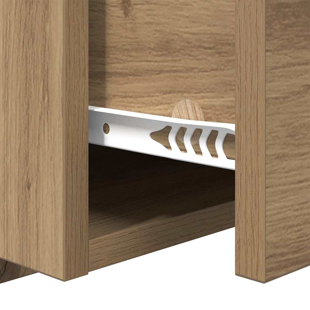 Bedside Cabinet 2 pcs Artisan Oak 50 x 32.5 x 80cm