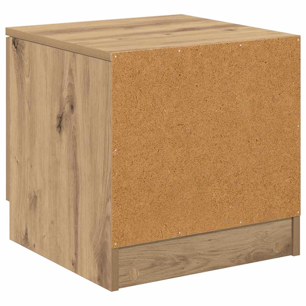 Bed Cabinet 2 pcs Artisan Oak 40 x 39 x 40cm Engineered Wood