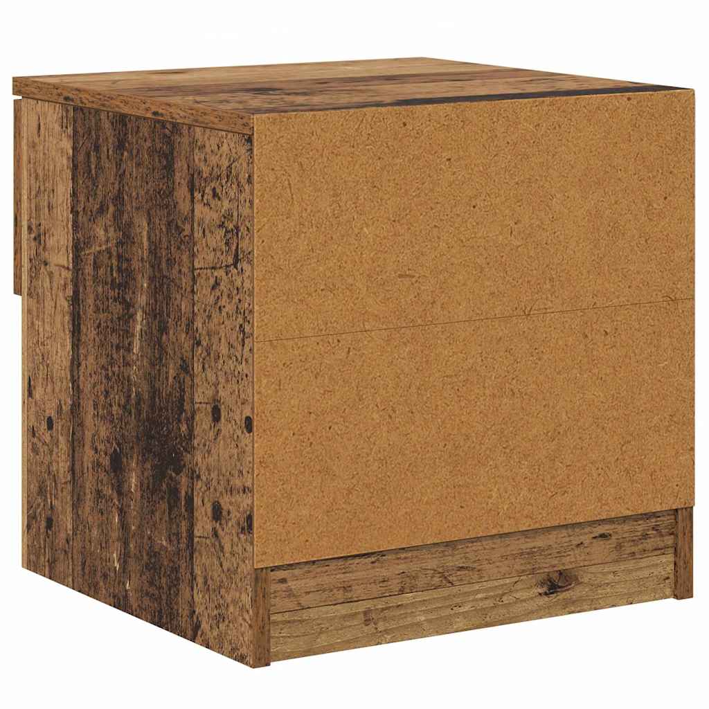 Bed Cabinet 2 pcs Old Wood 40 x 39 x 40cm Engineered Wood