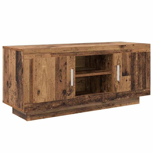 TV Cabinet Old Wood 102 x 35 x 45 cm Engineered Wood TV Cabinet Old Wood 102 x 35 x 45 cm Engineered Wood