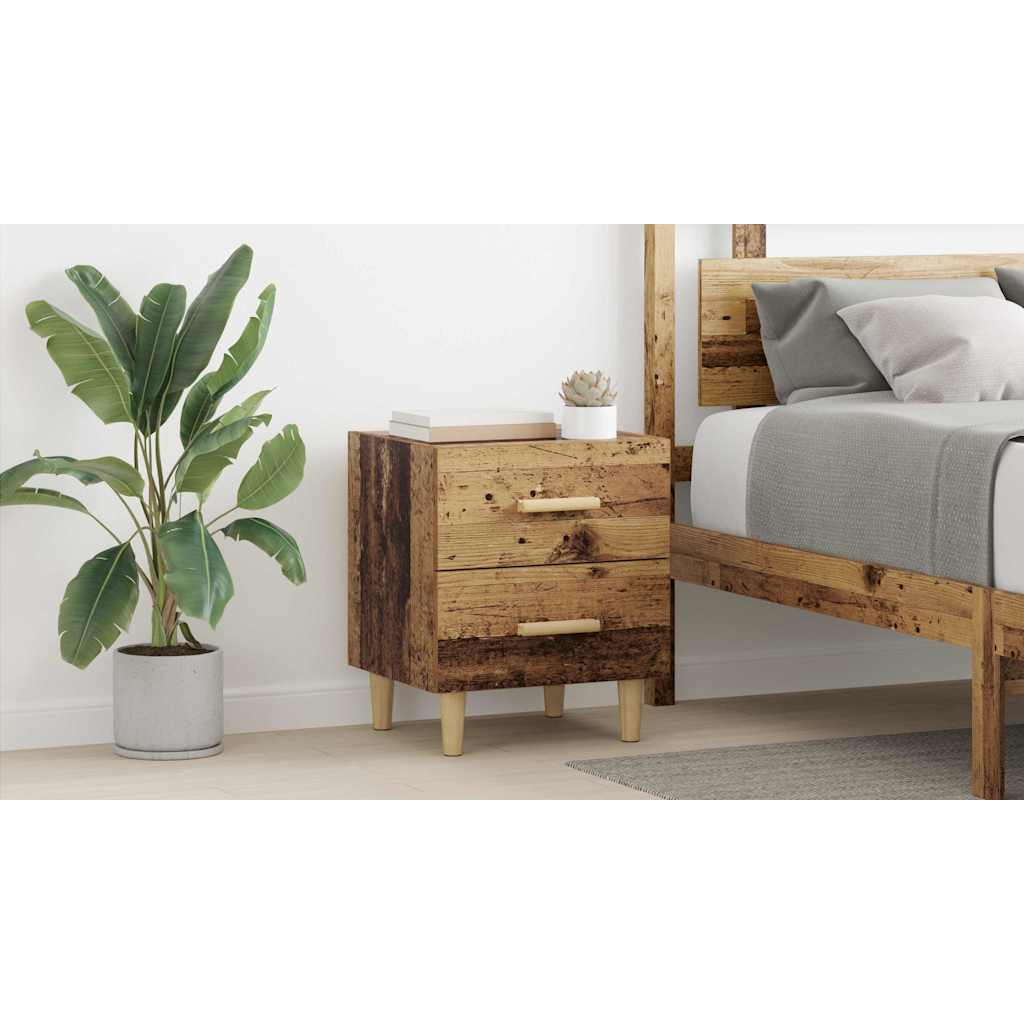 Bed Cabinet Old Wood 40 x 35 x 47.5cm Engineered Wood
