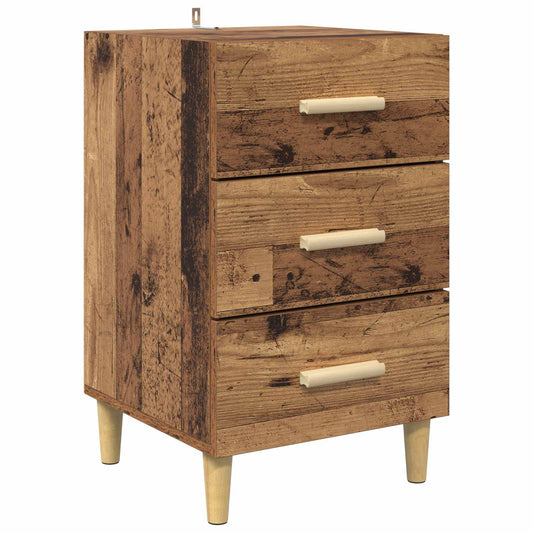 Bedside Cabinet Old Wood 40 x 40 x 66 cm Engineered Wood Bedside Cabinet Old Wood 40 x 40 x 66 cm Engineered Wood