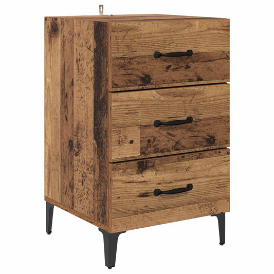 Bedside Cabinet Old Wood 40 x 40.5 x 66 cm Engineered Wood Bedside Cabinet Old Wood 40 x 40.5 x 66 cm Engineered Wood
