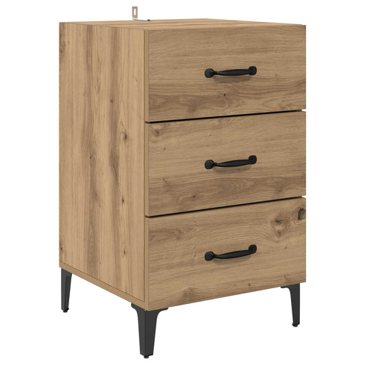 Bedside Cabinet Artisan Oak 40 x 40.5 x 66 cm Engineered Wood Bedside Cabinet Artisan Oak 40 x 40.5 x 66 cm Engineered Wood