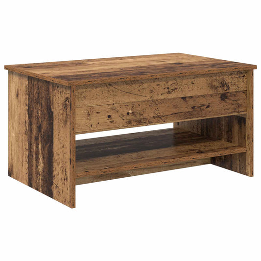 Coffee Table Old Wood 80 x 50.5 x 41.5 cm Engineered Wood Coffee Table Old Wood 80 x 50.5 x 41.5 cm Engineered Wood
