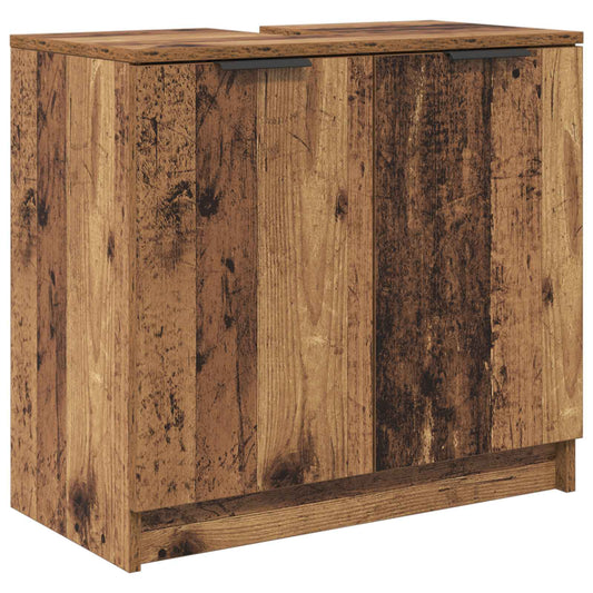 Bathroom Cabinet Old Wood 64.5 x 33.5 x 59 cm Engineered Wood Bathroom Cabinet Old Wood 64.5 x 33.5 x 59 cm Engineered Wood