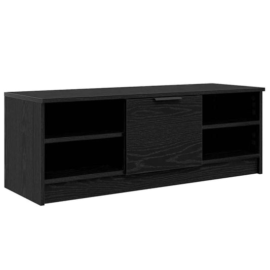 TV Cabinet Black Oak 102 x 35 x 36.5 cm Engineered Wood TV Cabinet Black Oak 102 x 35 x 36.5 cm Engineered Wood