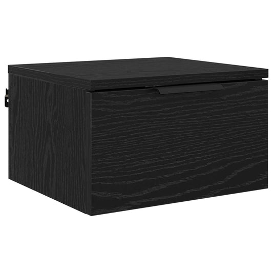 Bedside Cabinet Black Oak 34 x 30 x 20 cm Engineered Wood Bedside Cabinet Black Oak 34 x 30 x 20 cm Engineered Wood