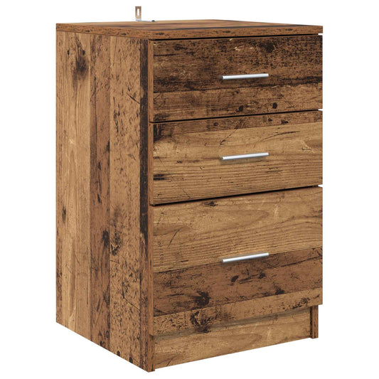 Bedside Cabinet Old Wood 40 x 40 x 63 cm Engineered Wood Bedside Cabinet Old Wood 40 x 40 x 63 cm Engineered Wood