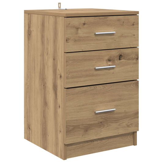 Bedside Cabinet Artisan Oak 40 x 40 x 63 cm Engineered Wood Bedside Cabinet Artisan Oak 40 x 40 x 63 cm Engineered Wood