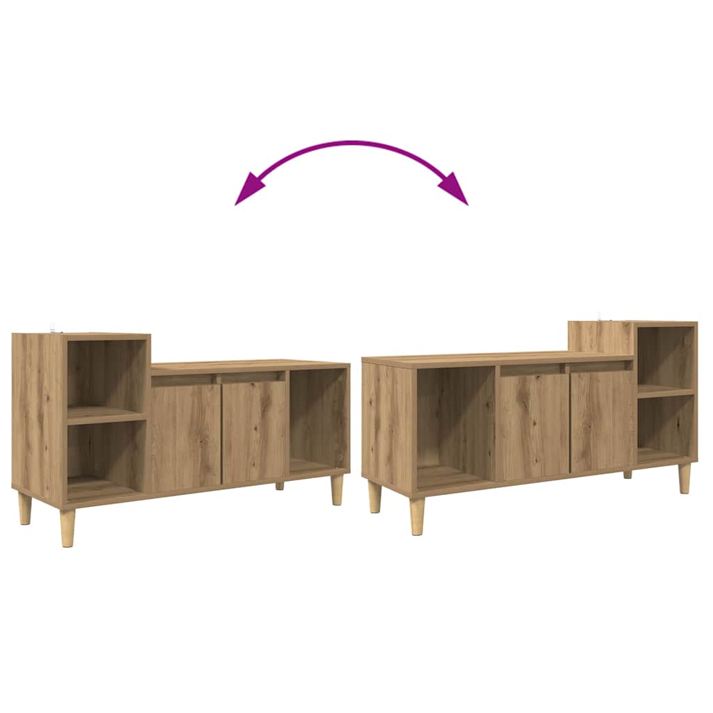 TV Cabinet Artisan Oak 100 x 35 x 55 cm Engineered Wood