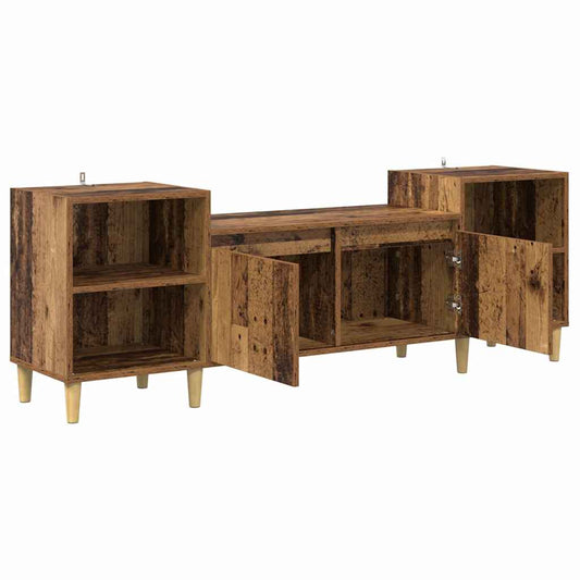 TV Cabinet Old Wood 160 x 35 x 55 cm Engineered Wood TV Cabinet Old Wood 160 x 35 x 55 cm Engineered Wood