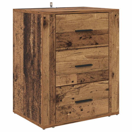 Bedside Cabinet Old Wood 35 x 50 x 60 cm Engineered Wood Bedside Cabinet Old Wood 35 x 50 x 60 cm Engineered Wood