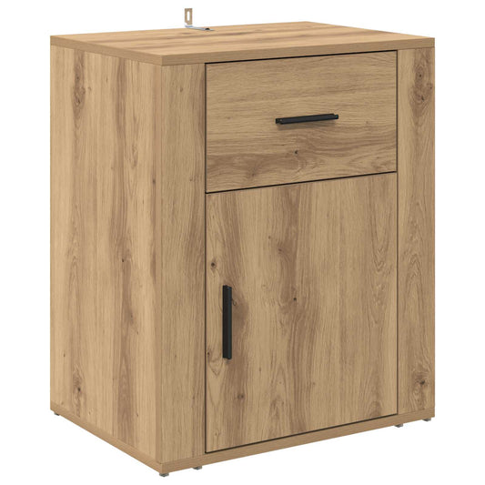 Bedside Cabinet Artisan Oak 35 x 50 x 60 cm Engineered Wood Bedside Cabinet Artisan Oak 35 x 50 x 60 cm Engineered Wood