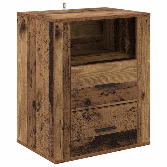 Bedside Cabinet Old Wood 35 x 50 x 60 cm Engineered Wood Bedside Cabinet Old Wood 35 x 50 x 60 cm Engineered Wood