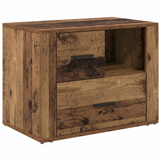 Bedside Cabinet Old Wood 35 x 60 x 50 cm Engineered Wood Bedside Cabinet Old Wood 35 x 60 x 50 cm Engineered Wood