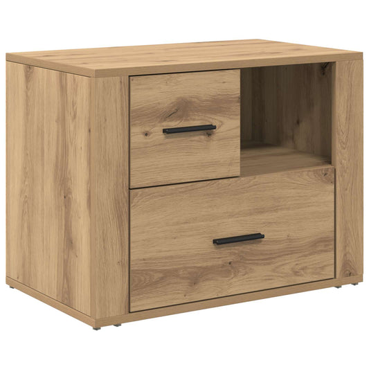 Bedside Cabinet Artisan Oak 35 x 60 x 50 cm Engineered Wood Bedside Cabinet Artisan Oak 35 x 60 x 50 cm Engineered Wood