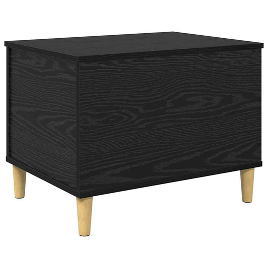 Bedside Cabinet Black Oak 60 x 44.5 x 45 cm Engineered Wood Bedside Cabinet Black Oak 60 x 44.5 x 45 cm Engineered Wood