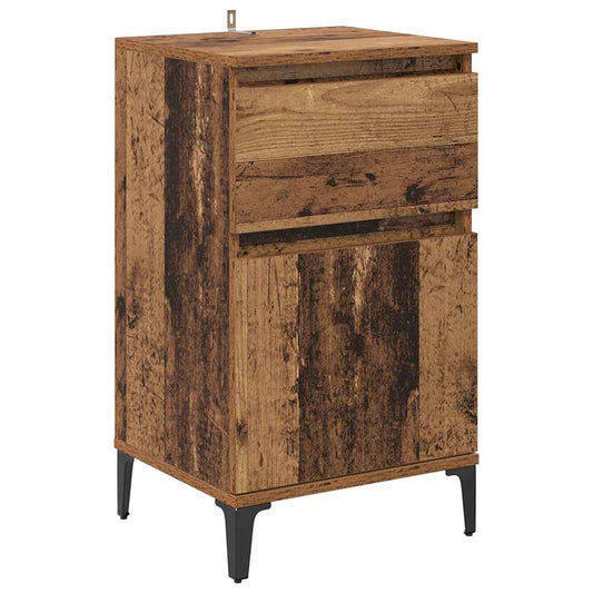 Bedside Cabinet Old Wood 40 x 35 x 70 cm Engineered Wood Bedside Cabinet Old Wood 40 x 35 x 70 cm Engineered Wood