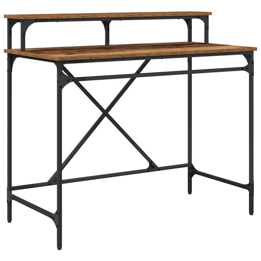 Desk Old Wood 100 x 50 x 90 cm Engineered Wood Desk Old Wood 100 x 50 x 90 cm Engineered Wood