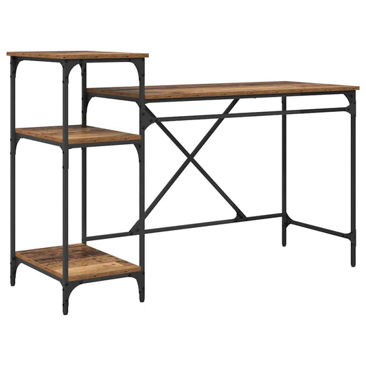 Desk Old Wood 135 x 50 x 90 cm Engineered Wood Desk Old Wood 135 x 50 x 90 cm Engineered Wood