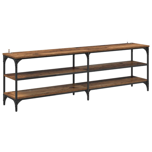 TV Cabinet Old Wood 160 x 30 x 50 cm Engineered Wood and Iron TV Cabinet Old Wood 160 x 30 x 50 cm Engineered Wood and Iron