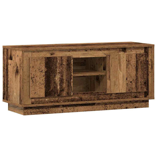 TV Cabinet Old Wood 102 x 35 x 45 cm Engineered Wood TV Cabinet Old Wood 102 x 35 x 45 cm Engineered Wood