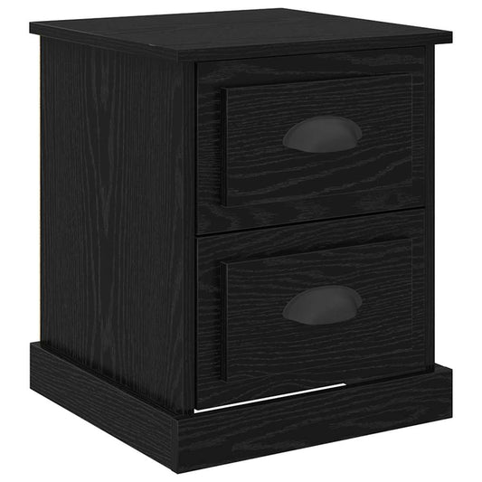 Bedside Cabinet Black Oak 39 x 39 x 47.5 cm Engineered Wood Bedside Cabinet Black Oak 39 x 39 x 47.5 cm Engineered Wood