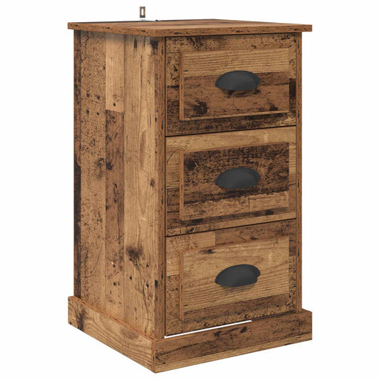 Bedside Cabinet Old Wood 39 x 39 x 67.5 cm Engineered Wood Bedside Cabinet Old Wood 39 x 39 x 67.5 cm Engineered Wood