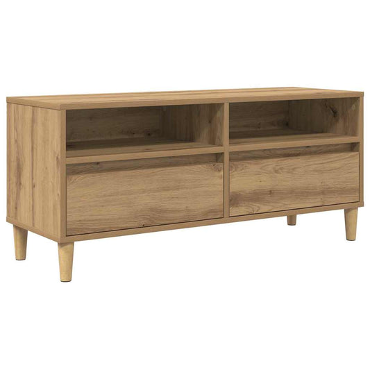 TV Cabinet Artisan Oak 100 x 34.5 x 44.5 cm Engineered Wood TV Cabinet Artisan Oak 100 x 34.5 x 44.5 cm Engineered Wood