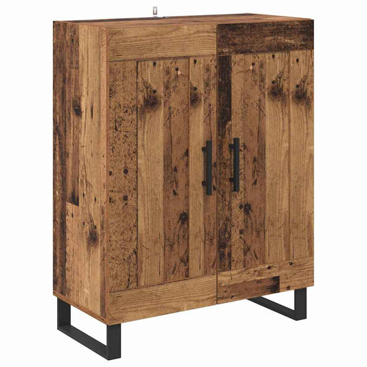 Sideboard Old Wood 69.5 x 34 x 90 cm Engineered Wood and Iron Sideboard Old Wood 69.5 x 34 x 90 cm Engineered Wood and Iron