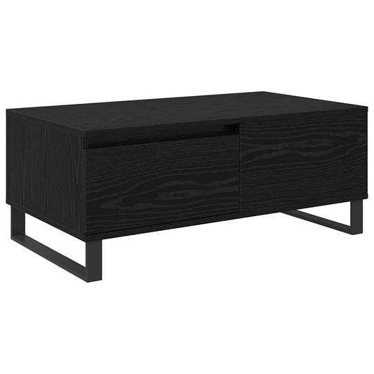 Coffee Table Black Oak 90 x 50 x 36.5 cm Engineered Wood Coffee Table Black Oak 90 x 50 x 36.5 cm Engineered Wood