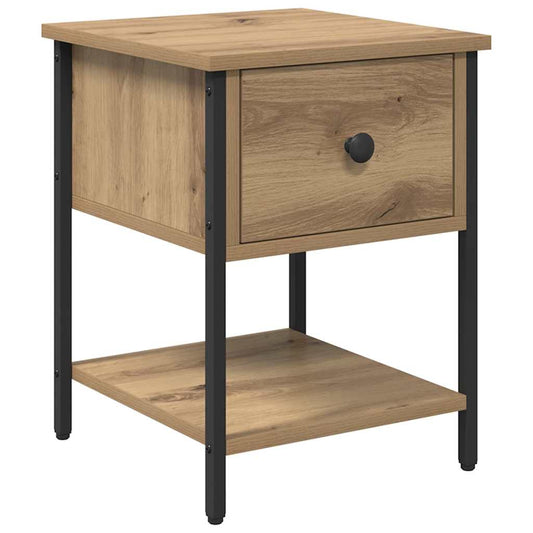 Bedside Table Artisan Oak 34 x 35.5 x 45 cm Engineered Wood Bedside Table Artisan Oak 34 x 35.5 x 45 cm Engineered Wood