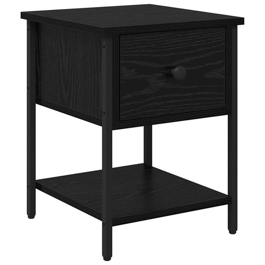 Bedside Table Black Oak 34 x 35.5 x 45 cm Engineered Wood Bedside Table Black Oak 34 x 35.5 x 45 cm Engineered Wood