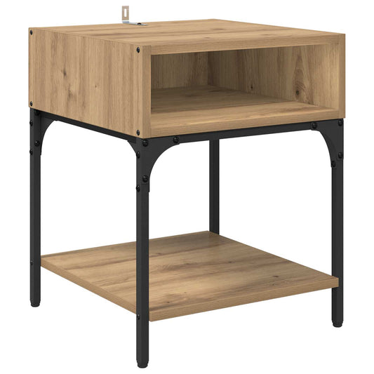 Bedside Table Artisan Oak 40 x 40 x 50 cm Engineered Wood Bedside Table Artisan Oak 40 x 40 x 50 cm Engineered Wood