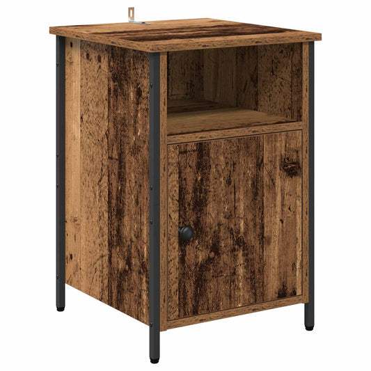 Bedside Cabinet Old Wood 40 x 42 x 60 cm Engineered Wood Bedside Cabinet Old Wood 40 x 42 x 60 cm Engineered Wood