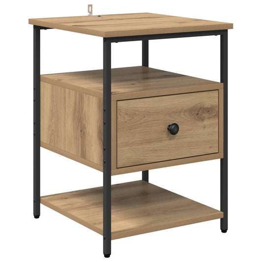 Bedside Cabinet Artisan Oak 40 x 42 x 56 cm Engineered Wood Bedside Cabinet Artisan Oak 40 x 42 x 56 cm Engineered Wood