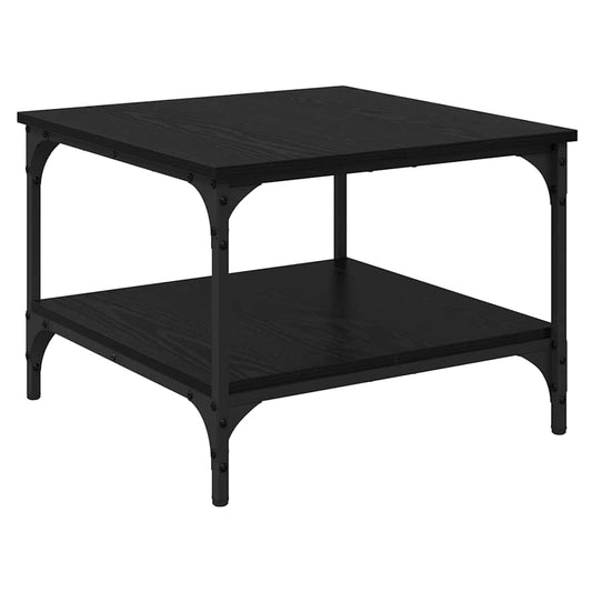 Coffee Table Black Oak 55 x 55 x 40 cm Engineered Wood Coffee Table Black Oak 55 x 55 x 40 cm Engineered Wood