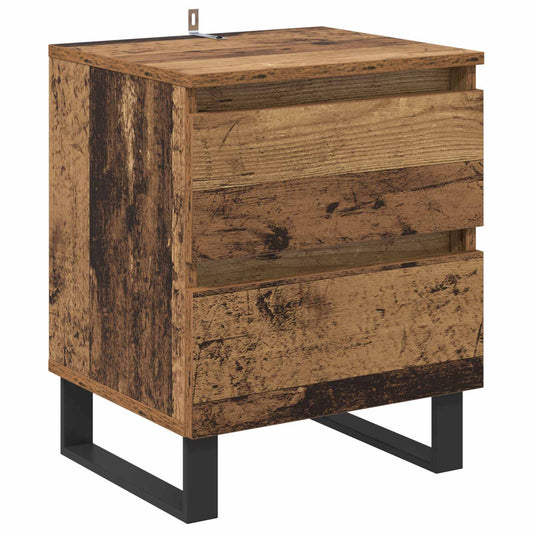 Bedside Cabinet Old Wood 40 x 35 x 50 cm Engineered Wood Bedside Cabinet Old Wood 40 x 35 x 50 cm Engineered Wood