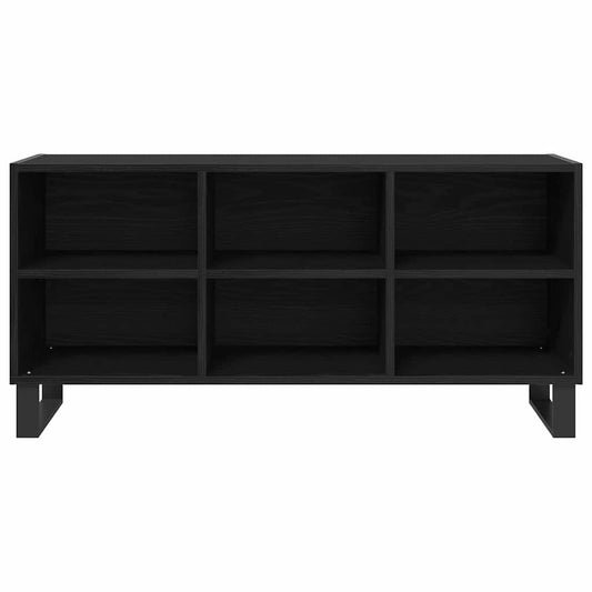 TV Cabinet Black Oak 103.5 x 30 x 50 cm Engineered Wood TV Cabinet Black Oak 103.5 x 30 x 50 cm Engineered Wood