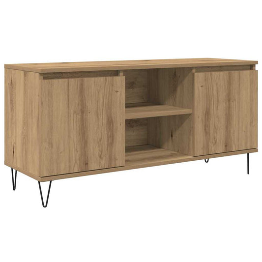 TV Cabinet Artisan Oak 104 x 35 x 50 cm Engineered Wood TV Cabinet Artisan Oak 104 x 35 x 50 cm Engineered Wood