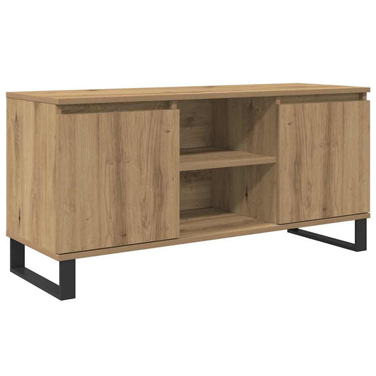 TV Cabinet Artisan Oak 104 x 35 x 50 cm Engineered Wood TV Cabinet Artisan Oak 104 x 35 x 50 cm Engineered Wood