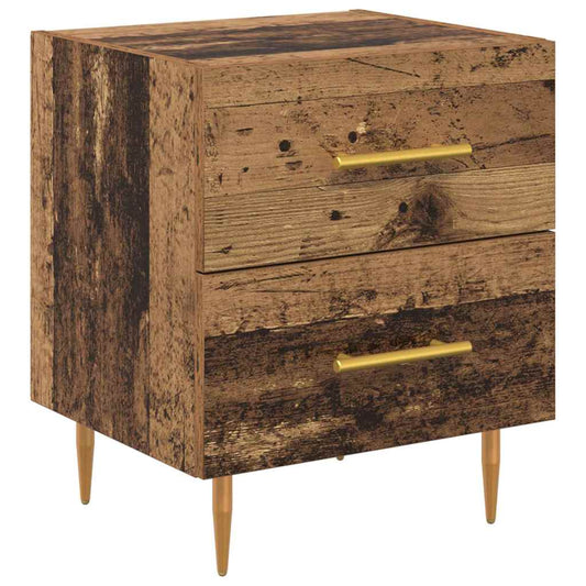 Bedside Cabinet Old Wood 40 x 35 x 47.5 cm Engineered Wood Bedside Cabinet Old Wood 40 x 35 x 47.5 cm Engineered Wood
