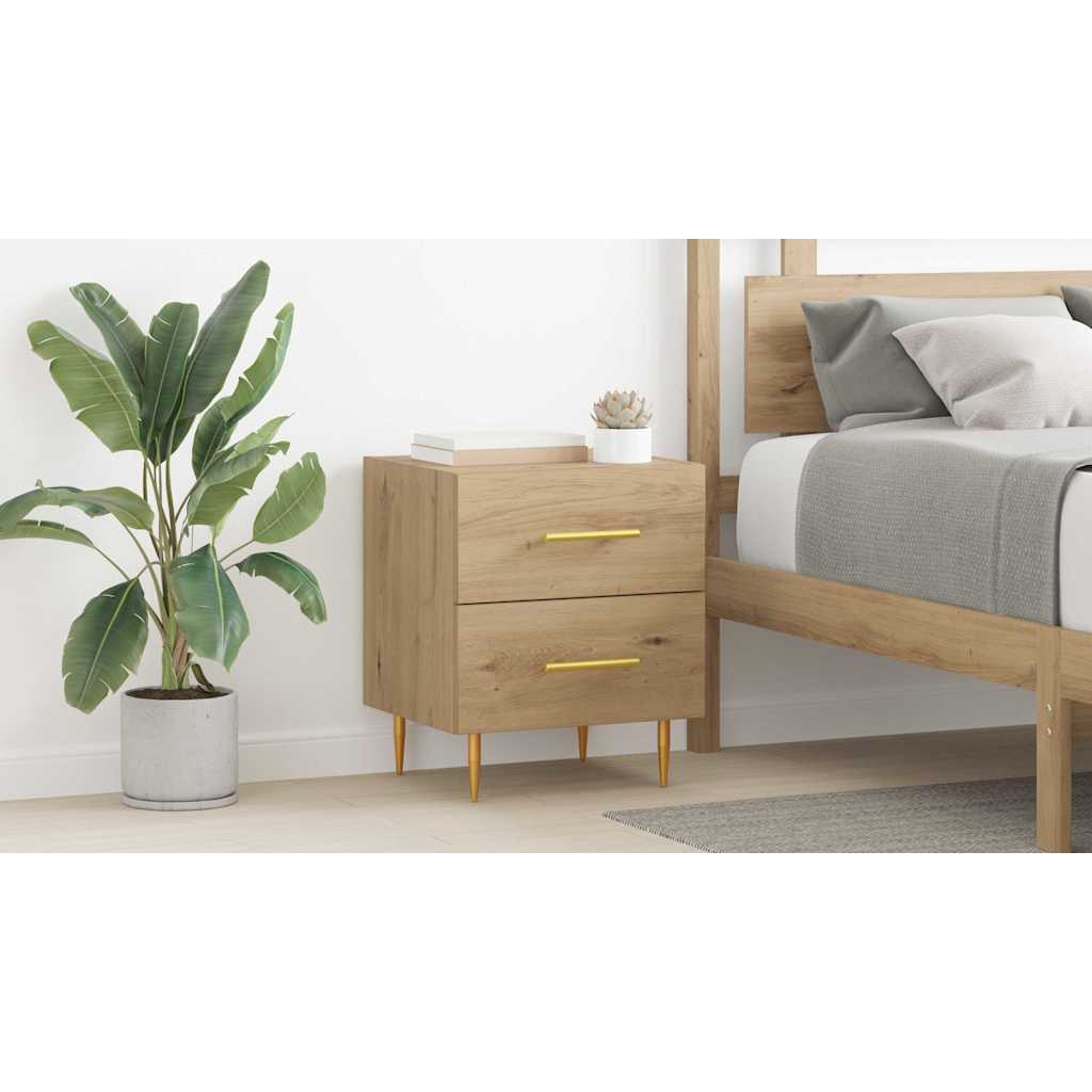 Bedside Cabinet Artisan Oak 40 x 35 x 47.5 cm Engineered Wood