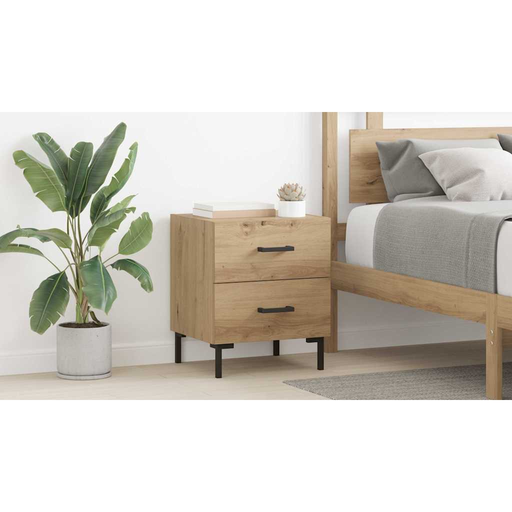 Bedside Cabinet Artisan Oak 40 x 35 x 47.5 cm Engineered Wood