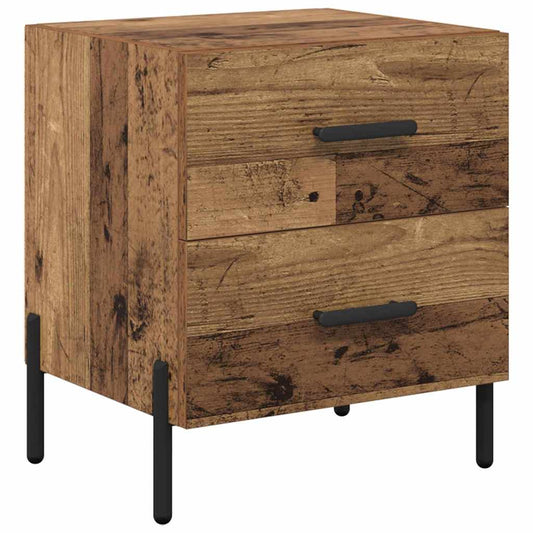 Bedside Cabinet Old Wood 40 x 35 x 47.5 cm Engineered Wood Bedside Cabinet Old Wood 40 x 35 x 47.5 cm Engineered Wood