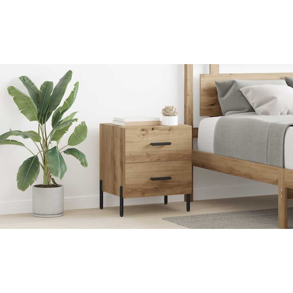 Bedside Cabinet Artisan Oak 40 x 35 x 47.5 cm Engineered Wood