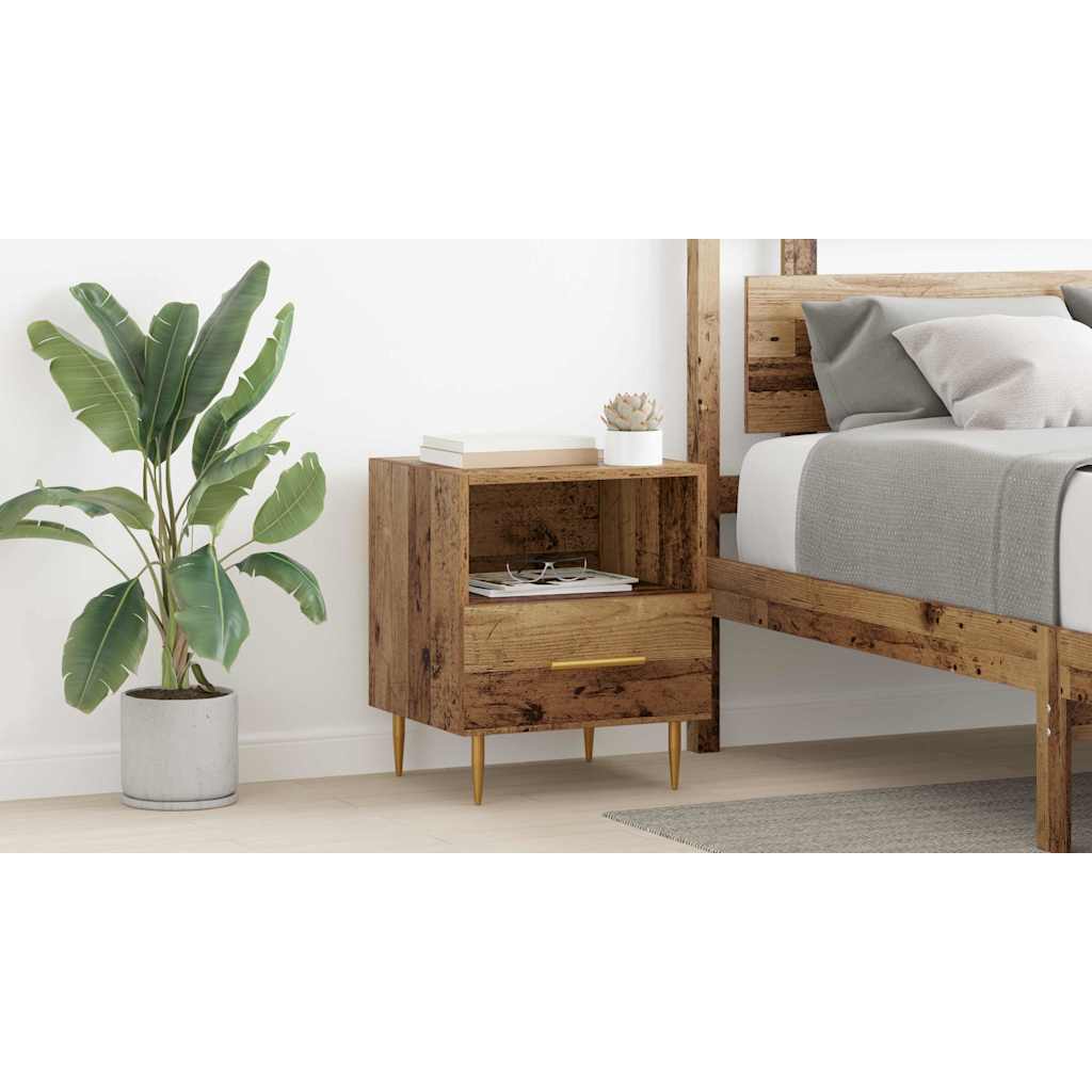Bedside Table Brown 40 x 35 x 47.5 cm Engineered Wood