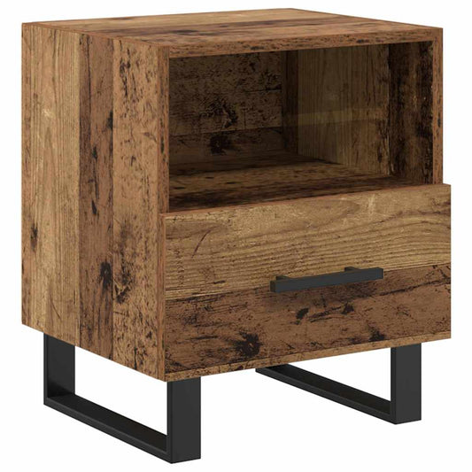 Bedside Cabinet Old Wood 40 x 35 x 47.5 cm Engineered Wood Bedside Cabinet Old Wood 40 x 35 x 47.5 cm Engineered Wood