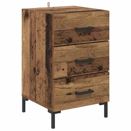 Bedside Cabinet Old Wood 40 x 40 x 66 cm Engineered Wood Bedside Cabinet Old Wood 40 x 40 x 66 cm Engineered Wood